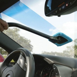 New Microfiber Auto Window Cleaner Windshield Fast Easy Shine Brush Handy Washable Cleaning Tool