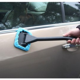 New Microfiber Auto Window Cleaner Windshield Fast Easy Shine Brush Handy Washable Cleaning Tool
