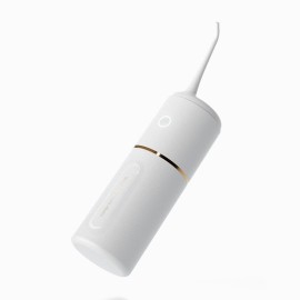 Portable Oral Irrigator for Teeth/Braces Water Flosser with 3 Modes 3 Available Jet Tips 280ml Detachable Reservoir 8mm Spout, White