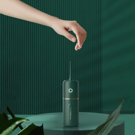 Portable Oral Irrigator for Teeth/Braces Water Flosser with 3 Modes 3 Available Jet Tips 280ml Detachable Reservoir 8mm Spout, White