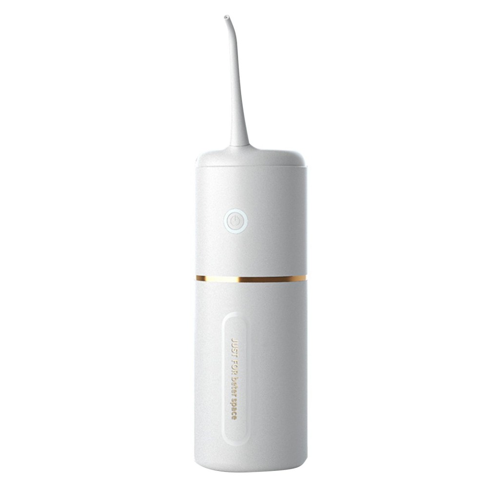 Portable Oral Irrigator for Teeth/Braces Water Flosser with 3 Modes 3 Available Jet Tips 280ml Detachable Reservoir 8mm Spout, White
