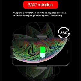 D12 Car Wire-less Mount Chargers Car Phone Holder in Air Vent Clip Stand for All 4-6” Phones