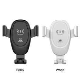 D12 Car Wire-less Mount Chargers Car Phone Holder in Air Vent Clip Stand for All 4-6” Phones