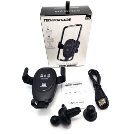 D12 Car Wire-less Mount Chargers Car Phone Holder in Air Vent Clip Stand for All 4-6” Phones