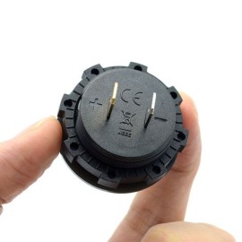 Universal Car Motorcycle DC 12V-24V LED Panel Digital Voltage Meter with Touch ON OFF Switch Battery Capacity Display Voltmeter for SUV Truck Motorcycle Boat Riding mower Tractor