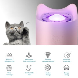 Electric Mosquito Killer USB Powered Mosquito Killing Lamp Bug Zapper Trap Lamp Eco-Friendly Inhalation Mute Insect-Repelling Lamp for Household, Office