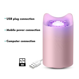Electric Mosquito Killer USB Powered Mosquito Killing Lamp Bug Zapper Trap Lamp Eco-Friendly Inhalation Mute Insect-Repelling Lamp for Household, Office