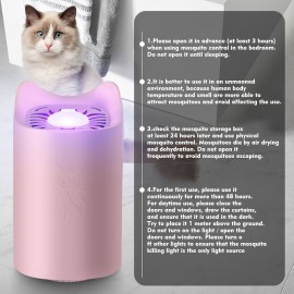 Electric Mosquito Killer USB Powered Mosquito Killing Lamp Bug Zapper Trap Lamp Eco-Friendly Inhalation Mute Insect-Repelling Lamp for Household, Office