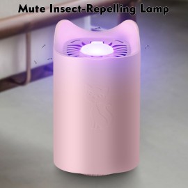 Electric Mosquito Killer USB Powered Mosquito Killing Lamp Bug Zapper Trap Lamp Eco-Friendly Inhalation Mute Insect-Repelling Lamp for Household, Office