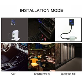 Car Atmosphere Lamp,Auto Roof Ceiling Decoration Colourful LED Star Night Lights Projector for Car/Home/Party