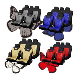 Arc Indentation Butterfly Universal Auto Seat Cover Cloth Anti-Dust Wear-Resistant Washable Anti-Fading Seat Cover Cloth