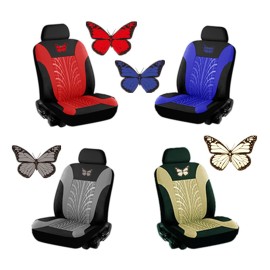Arc Indentation Butterfly Universal Auto Seat Cover Cloth Anti-Dust Wear-Resistant Washable Anti-Fading Seat Cover Cloth