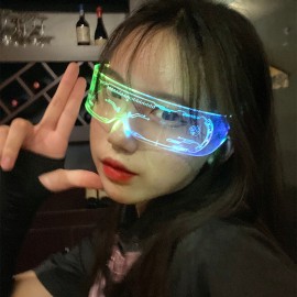 Fullcolor Glowling LED Glasses,7 Colors in One Light Up for Raves, Festivals, Fun, Parties, Sports,Birthday,Costumes,Flashing