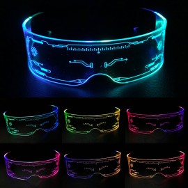 Fullcolor Glowling LED Glasses,7 Colors in One Light Up for Raves, Festivals, Fun, Parties, Sports,Birthday,Costumes,Flashing