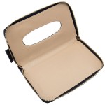 Leather Car Visor Tissue Holder Zipper Tissue Box Paper Towel Cover Case for Car Truck Decoration