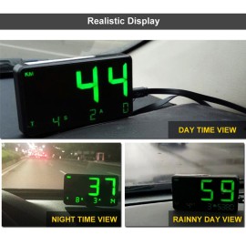 Car Global Position System Speedometer C80 Digital Display Speed Altitude Meter Motorcycle Head-Up Display Car Hud Display