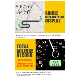 Car Global Position System Speedometer C80 Digital Display Speed Altitude Meter Motorcycle Head-Up Display Car Hud Display