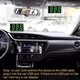 Car Global Position System Speedometer C80 Digital Display Speed Altitude Meter Motorcycle Head-Up Display Car Hud Display