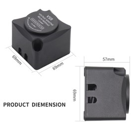 12V 125AMP Voltage Sensitive Relay VSR with Cable kit for 2nd Battery Double Battery Automatic Charging Relay Dual Smart Battery Isolator for ATV UTV