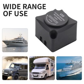 12V 125AMP Voltage Sensitive Relay VSR with Cable kit for 2nd Battery Double Battery Automatic Charging Relay Dual Smart Battery Isolator for ATV UTV
