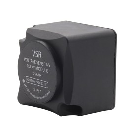 12V 125AMP Voltage Sensitive Relay VSR with Cable kit for 2nd Battery Double Battery Automatic Charging Relay Dual Smart Battery Isolator for ATV UTV