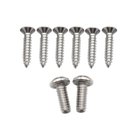 One Pair Sunvisor Support Brackets Kit Chrome with Screws Bushing