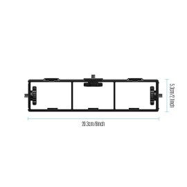 Multi-functional Extension Photography Bracket Cage Holder Rig with Dual Hot Shoe Mount 1/4 Inch Screw Mount Flash Bracket for Video Light Microphone Monitor Phone Clamp Tripod Ballhead Video Shooting Max. Load Capacity 3kg /6.6Lbs