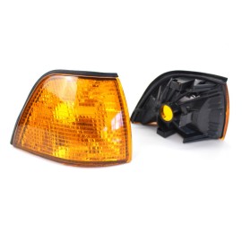 Corner Light Lens Replacement Yellow Amber Indicator Lamp Replacement For Side Corner Signal Light Fit For BMW E36 3 Series 1992-1998