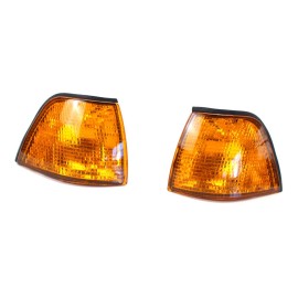 Corner Light Lens Replacement Yellow Amber Indicator Lamp Replacement For Side Corner Signal Light Fit For BMW E36 3 Series 1992-1998
