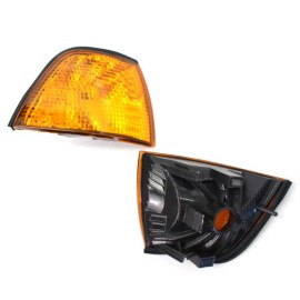 Corner Light Lens Replacement Yellow Amber Indicator Lamp Replacement For Side Corner Signal Light Fit For BMW E36 3 Series 1992-1998