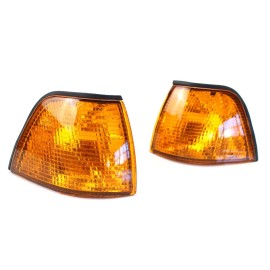 Corner Light Lens Replacement Yellow Amber Indicator Lamp Replacement For Side Corner Signal Light Fit For BMW E36 3 Series 1992-1998