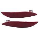Left&Right Rear Reflector Bumper Tail Light lens Lamp Trim Panel Back Door Replacement for Renault Megane MK3 265600004R