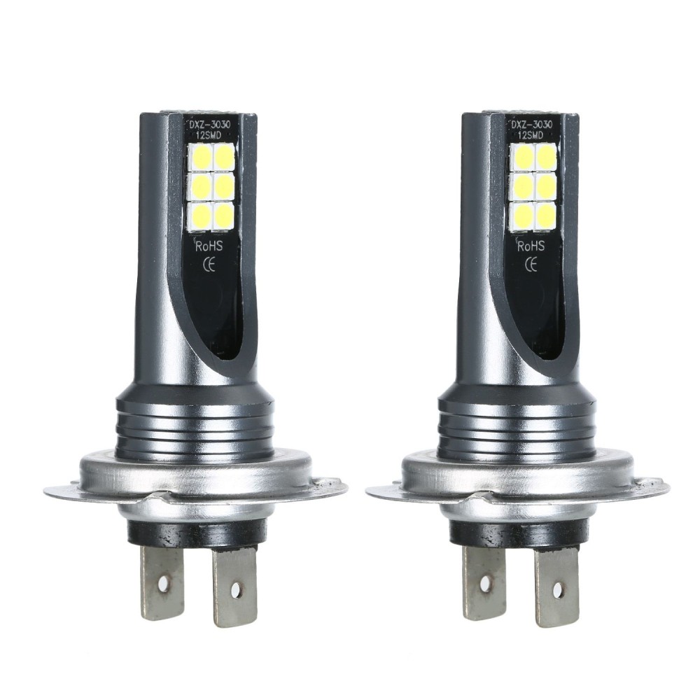 H7 Car LED Fog lights 200W Headlight Bulbs Kit 6000K White Running Light HID Decoder Fog Bulbs