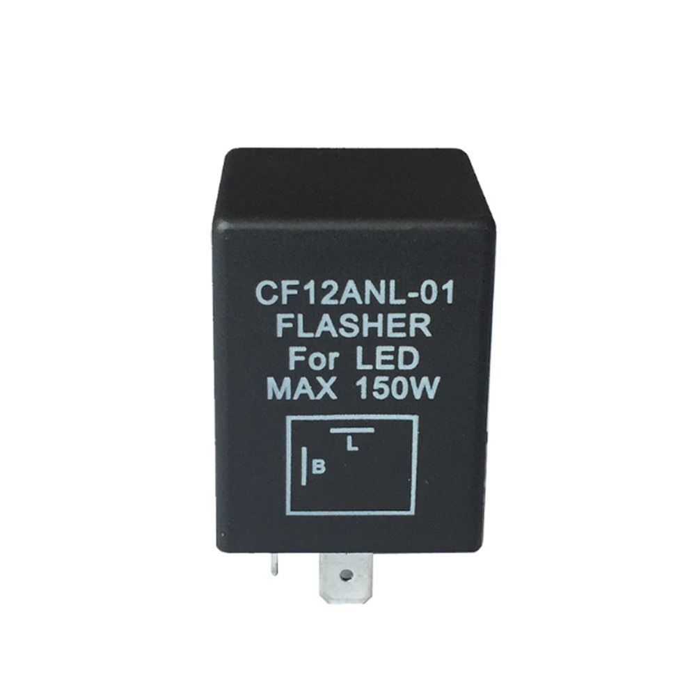 2-Pin CF12ANL-01 Electronic Led Flasher Relay Fix Turn Signal Bulbs Hyper Flash Issue