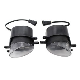 2pcs Fog Light Lamp White/Yellow Dual Color LED Bumper Driving Fog lamp Replacement For Toyota