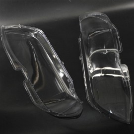 Headlight Glass Headlight Lens Plastic Cover Replacement For BMW X5 E53 Right+Left 