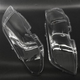 Headlight Glass Headlight Lens Plastic Cover Replacement For BMW X5 E53 Right+Left 