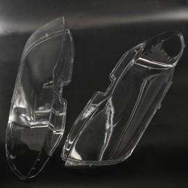 Headlight Glass Headlight Lens Plastic Cover Replacement For BMW X5 E53 Right+Left 
