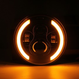 1pc 7 Inch Round Shaped LED Front Headlight Replacement For Jeep Wrangler JK LJ TJ CJ Motorcycles Headlight