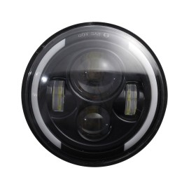 1pc 7 Inch Round Shaped LED Front Headlight Replacement For Jeep Wrangler JK LJ TJ CJ Motorcycles Headlight