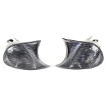 1 Pair Corner Lights Clear Lens White 63126904307 63126904308 Left & Right Replacement for BMW 3 Series E46