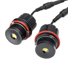 High Power White 6500K 40W/pcs LED Angel Eyes Halo Ring Marker Light Bulb Replacement for BMW E39 E53 E60 E63