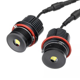 High Power White 6500K 40W/pcs LED Angel Eyes Halo Ring Marker Light Bulb Replacement for BMW E39 E53 E60 E63