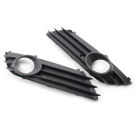 Left and Right Front Bumper Lower Grille Trim Fog Light Hole Pair Set Replacemnt for VAUXHALL ASTRA MK5 H 