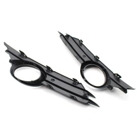 Left and Right Front Bumper Lower Grille Trim Fog Light Hole Pair Set Replacement for OPEL/VAUXHALL CORSA D MK3