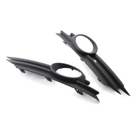 Left and Right Front Bumper Lower Grille Trim Fog Light Hole Pair Set Replacement for OPEL/VAUXHALL CORSA D MK3