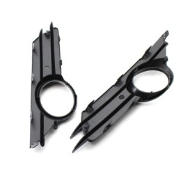 Left and Right Front Bumper Lower Grille Trim Fog Light Hole Pair Set Replacement for OPEL/VAUXHALL CORSA D MK3