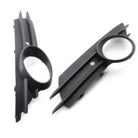 Left and Right Front Bumper Lower Grille Trim Fog Light Hole Pair Set Replacement for OPEL/VAUXHALL CORSA D MK3