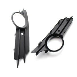 Left and Right Front Bumper Lower Grille Trim Fog Light Hole Pair Set Replacement for OPEL/VAUXHALL CORSA D MK3