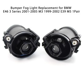 Bumper Fog Light Replacement for BMW E46 3 Series  M3  E39 M5 1Pair(No bulbs)